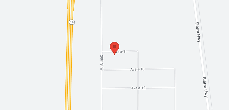 map of 1800 W Avenue A-8 Lancaster, CA 93534